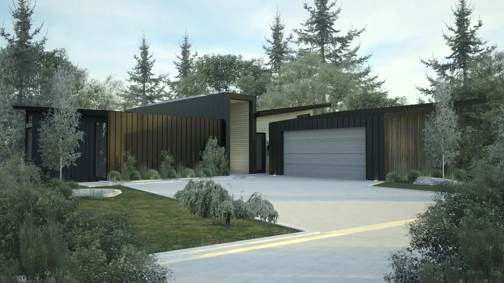 Rendering of the Pheasant custom home by Crave Homes